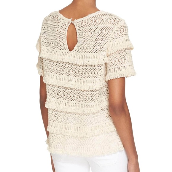 Joie Fringed Cotton Top - Picture 2 of 3